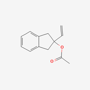 molecular formula C13H14O2 B6343339 (2-ethenyl-1,3-dihydroinden-2-yl) acetate CAS No. 1029773-32-7