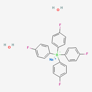 molecular formula C24H20BF4NaO2 B6343378 Sodium tetrakis(4-fluorophenyl)borate dihydrate CAS No. 207683-22-5