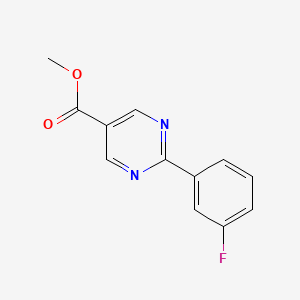 molecular formula C12H9FN2O2 B6343383 Methyl 2-(3-fluorophenyl)pyrimidine-5-carboxylate CAS No. 960198-51-0