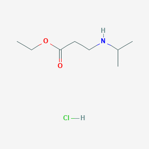 molecular formula C8H18ClNO2 B6343420 Ethyl 3-(isopropylamino)propanoate hydrochloride CAS No. 1176419-84-3