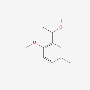 molecular formula C9H11FO2 B6343433 1-(5-FLUORO-2-METHOXYPHENYL)ETHAN-1-OL CAS No. 878572-08-8