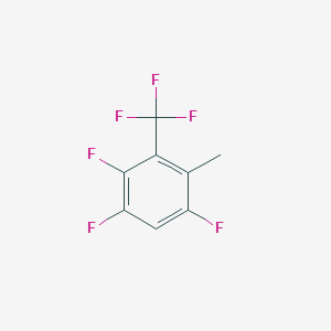 molecular formula C8H4F6 B6343440 1,2,5-Trifluoro-4-methyl-3-trifluoromethyl-benzene CAS No. 933674-92-1