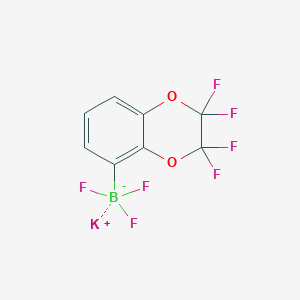 molecular formula C8H3BF7KO2 B6343442 Potassium trifluoro(2,2,3,3-tetrafluoro-2,3-dihydrobenzo[b][1,4]dioxin-5-yl)borate CAS No. 1403991-19-4