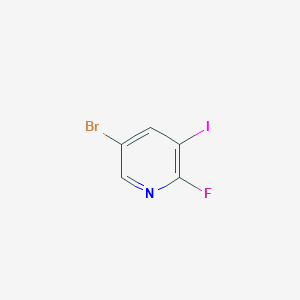 molecular formula C5H2BrFIN B6343507 5-Bromo-2-fluoro-3-iodopyridine CAS No. 1214376-88-1