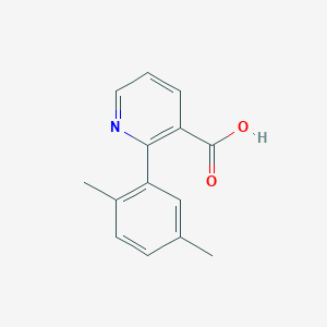 molecular formula C14H13NO2 B6343515 2-(2,5-Dimethylphenyl)nicotinic acid CAS No. 1225508-46-2