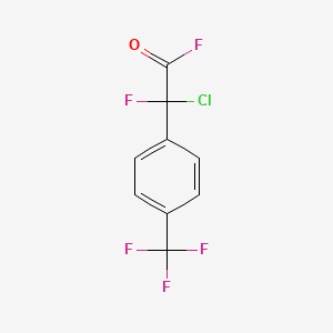molecular formula C9H4ClF5O B6343525 2-Chloro-2-fluoro-2-[4-(trifluoromethyl)phenyl]acetyl fluoride CAS No. 914637-11-9