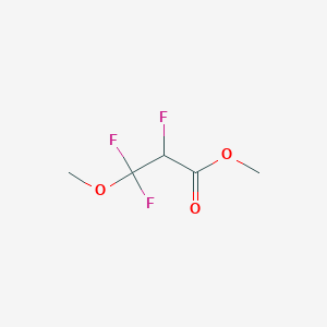 molecular formula C5H7F3O3 B6343532 Methyl 2,3,3-trifluoro-3-methoxypropanoate CAS No. 758-69-0