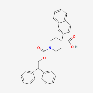 B6343541 Fmoc-4-(naphthalen-2-yl)-piperidine-4-carboxylic acid CAS No. 1310680-48-8