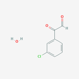 molecular formula C8H7ClO3 B063436 3-氯苯基乙二醛水合物 CAS No. 177288-16-3