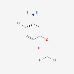 2-Chloro-5-(2-chloro-1,1,2-trifluoroethoxy)aniline;  98%