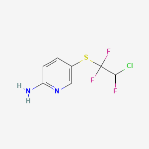 2-Amino-5-(2'-chloro-1',1',2'-trifluoroethylthio)pyridine;  97%