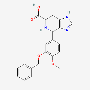 4-[3-(Benzyloxy)-4-methoxyphenyl]-3H,4H,5H,6H,7H-imidazo[4,5-c]pyridine-6-carboxylic acid