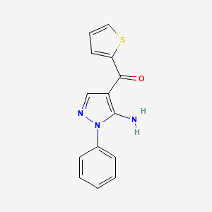 (5-Amino-1-phenyl-1H-pyrazol-4-yl)(thiophen-2-yl)methanone