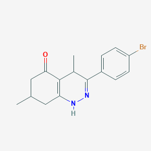3-(4-Bromophenyl)-4,7-dimethyl-1,4,6,7,8-pentahydrocinnolin-5-one