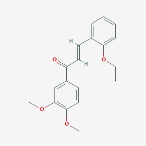 molecular formula C19H20O4 B6343766 (2E)-1-(3,4-Dimethoxyphenyl)-3-(2-ethoxyphenyl)prop-2-en-1-one CAS No. 358343-51-8