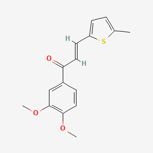 (2E)-1-(3,4-Dimethoxyphenyl)-3-(5-methylthiophen-2-yl)prop-2-en-1-one