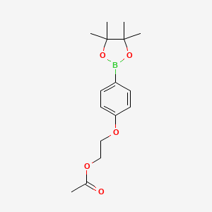 2-(4-(4,4,5,5-Tetramethyl-1,3,2-dioxaborolan-2-yl)phenoxy)ethyl acetate