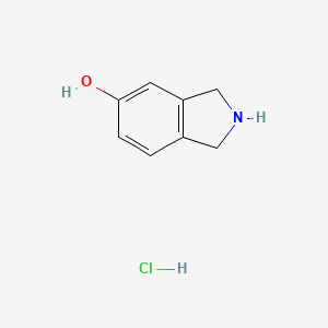 molecular formula C8H10ClNO B6344025 Isoindolin-5-ol hydrochloride CAS No. 1126832-40-3