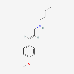 molecular formula C14H21NO B6344114 Butyl[(2E)-3-(4-methoxyphenyl)prop-2-en-1-yl]amine CAS No. 1240590-96-8