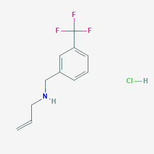 molecular formula C11H13ClF3N B6344191 (Prop-2-en-1-yl)({[3-(trifluoromethyl)phenyl]methyl})amine hydrochloride CAS No. 1240578-19-1