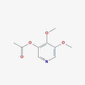 molecular formula C9H11NO4 B063444 (4,5-dimethoxypyridin-3-yl) Acetate CAS No. 192571-85-0
