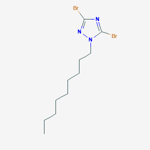 molecular formula C11H19Br2N3 B6344563 3,5-Dibromo-1-nonyl-1H-1,2,4-triazole CAS No. 948093-93-4