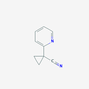 molecular formula C9H8N2 B063450 1-(吡啶-2-基)环丙烷甲腈 CAS No. 162960-28-3