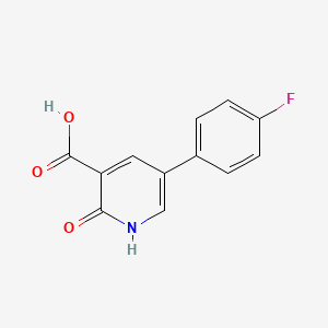 molecular formula C12H8FNO3 B6345180 5-(4-Fluorophenyl)-2-hydroxynicotinic acid CAS No. 31695-66-6