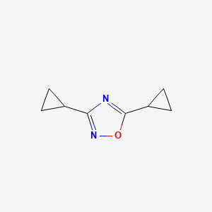 molecular formula C8H10N2O B6345996 3,5-Dicyclopropyl-1,2,4-oxadiazole CAS No. 1165931-69-0