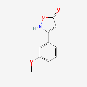 molecular formula C10H9NO3 B6346015 5-Hydroxy-3-(3-methoxyphenyl)isoxazole CAS No. 1354937-20-4