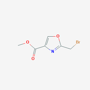 molecular formula C6H6BrNO3 B063461 Methyl 2-bromomethyl-4-oxazolecarboxylate CAS No. 175551-77-6