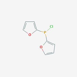 molecular formula C8H6ClO2P B063463 Bis(2-furyl)chlorophosphine CAS No. 181257-35-2