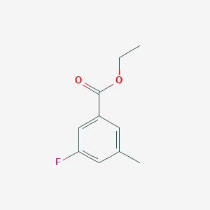 molecular formula C10H11FO2 B6346327 Ethyl 3-fluoro-5-methylbenzoate CAS No. 773139-34-7