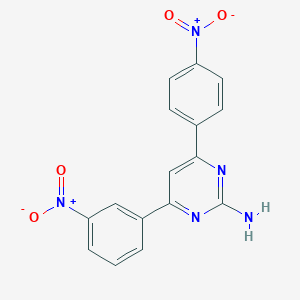 4-(3-Nitrophenyl)-6-(4-nitrophenyl)pyrimidin-2-amine