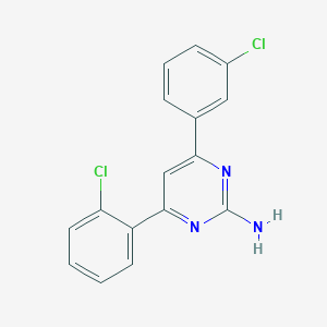 4-(2-Chlorophenyl)-6-(3-chlorophenyl)pyrimidin-2-amine