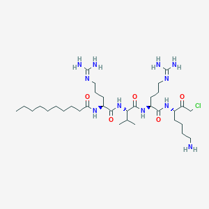 molecular formula C34H66ClN11O5 B6347086 Dec-RVRK-CMK CAS No. 534615-50-4