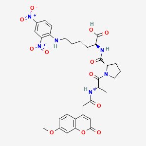 molecular formula C32H36N6O12 B6347093 Mca-Ala-Pro-Lys(Dnp)-OH 