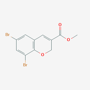 molecular formula C11H8Br2O3 B063473 6,8-Dibromo-2H-chromene-3-carboxylic acid methyl ester CAS No. 177496-81-0
