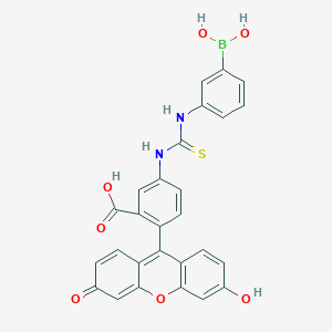 molecular formula C27H19BN2O7S B6347507 Fluorescein boronic acid (FL2) CAS No. 134649-92-6