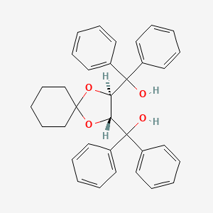 molecular formula C34H34O4 B6347536 (2R,3R)-1,4-Dioxaspiro[4.5]decane-2,3-diylbis(diphenylmethanol) CAS No. 114026-76-5
