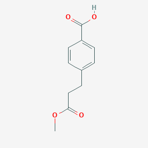 molecular formula C11H12O4 B063476 4-(3-Methoxy-3-oxopropyl)benzoic acid CAS No. 179625-38-8