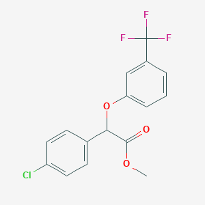 molecular formula C16H12ClF3O3 B6347950 Methyl 4-chlorophenyl-[3-(trifluoromethyl)phenoxy]acetate CAS No. 4925-90-0
