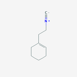 molecular formula C9H13N B063482 2-Cyclohexen-1-ylethylisocyanide CAS No. 172223-58-4