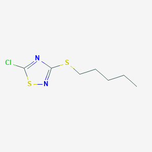 B6350012 5-Chloro-3-(pentylsulfanyl)-1,2,4-thiadiazole CAS No. 89893-30-1