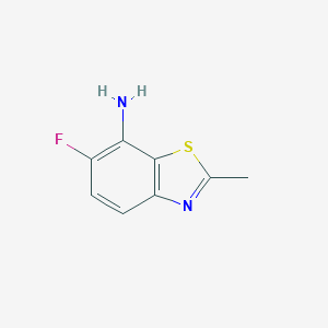 molecular formula C8H7FN2S B063501 6-Fluoro-2-methyl-1,3-benzothiazol-7-amine CAS No. 188787-71-5