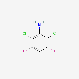 molecular formula C6H3Cl2F2N B6350330 2,6-Dichloro-3,5-difluoroaniline CAS No. 700-15-2
