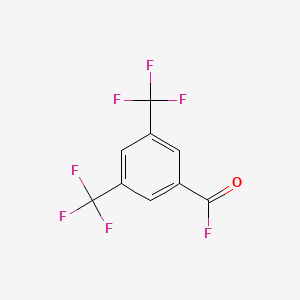molecular formula C9H3F7O B6350384 3,5-bis(trifluoromethyl)benzoyl Fluoride CAS No. 401-96-7