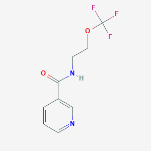 molecular formula C9H9F3N2O2 B6350474 N-(2-(Trifluoromethoxy)ethyl) nicotinamide CAS No. 1204234-78-5