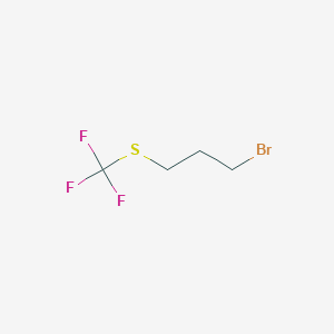 molecular formula C4H6BrF3S B6350513 1-Bromo-3-trifluoromethylsulfanyl-propane CAS No. 1301739-27-4