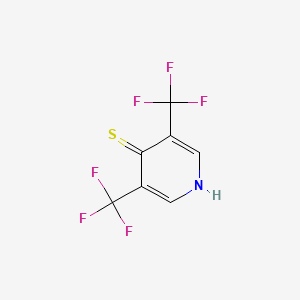 molecular formula C7H3F6NS B6350592 3,5-Bis-trifluoromethyl-1H-pyridine-4-thione CAS No. 1286744-08-8